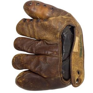 Nokona baseball Mitt 1940s  split five finger leather glove